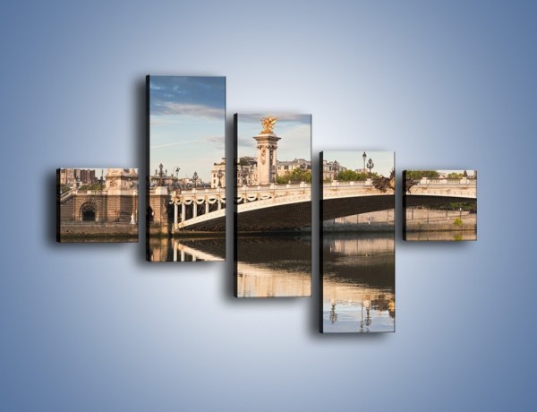 Obraz na płótnie – Most Aleksandra III w Paryżu – pięcioczęściowy AM429W3