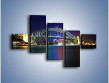 Obraz na płótnie – Sydney Harbour Bridge – pięcioczęściowy AM629W3