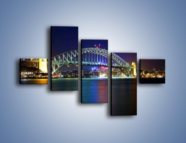 Obraz na płótnie – Sydney Harbour Bridge – pięcioczęściowy AM629W3
