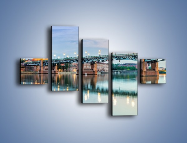 Obraz na płótnie – Most Saint-Pierre w Tuluzie – pięcioczęściowy AM721W3