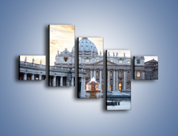 Obraz na płótnie – Bazylika św. Piotra w Watykanie – pięcioczęściowy AM722W3