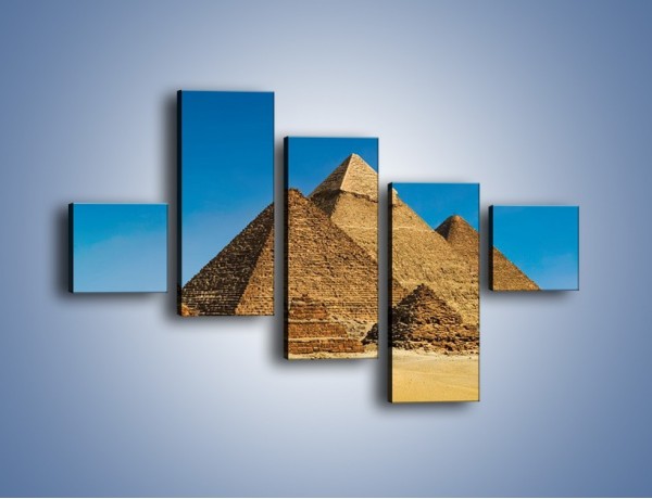 Obraz na płótnie – Piramidy w Egipcie – pięcioczęściowy AM723W3