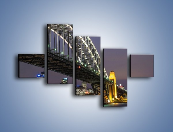 Obraz na płótnie – Sydney Harbour Bridge – pięcioczęściowy AM803W3