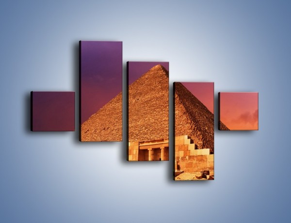 Obraz na płótnie – Piramida w Egipcie – pięcioczęściowy AM812W3
