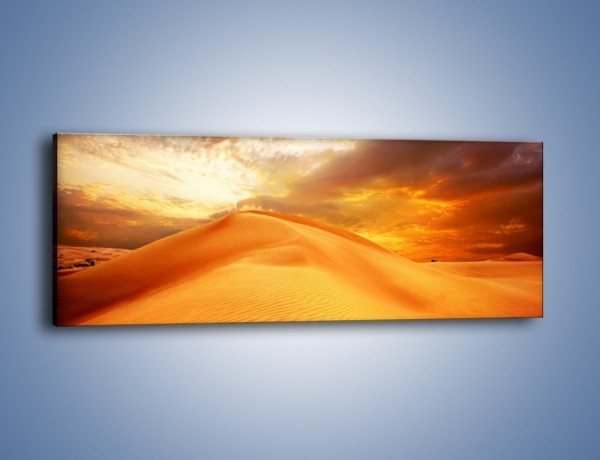 Obraz na płótnie – Słońce zatopione w piasku – jednoczęściowy panoramiczny KN1093A
