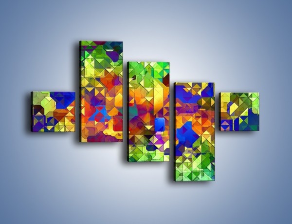 Obraz na płótnie – Mozaika w kolorze – pięcioczęściowy GR373W3