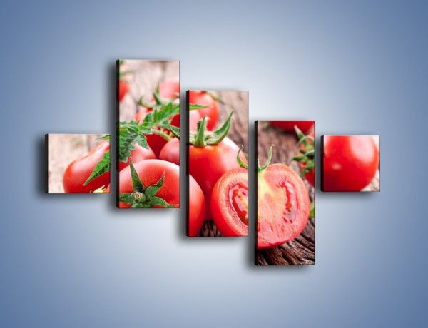 Obraz na płótnie – Pomidorowa uczta – pięcioczęściowy JN201W3