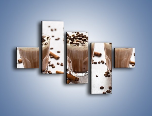 Obraz na płótnie – Mrożona kawa na upały – pięcioczęściowy JN609W3
