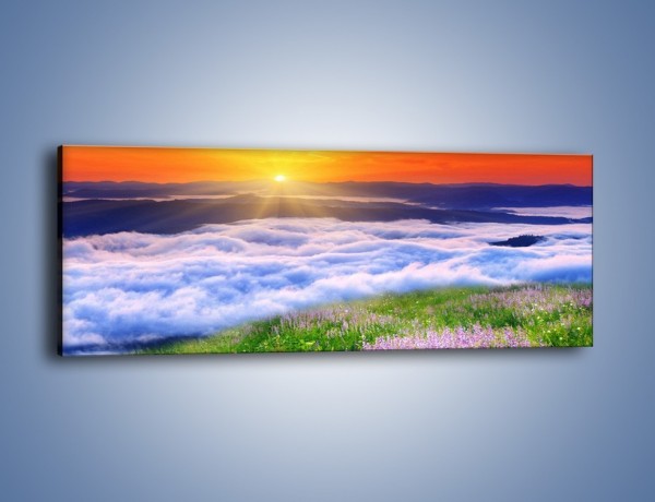 Obraz na płótnie – Morze z samych obłoków – jednoczęściowy panoramiczny KN1124A