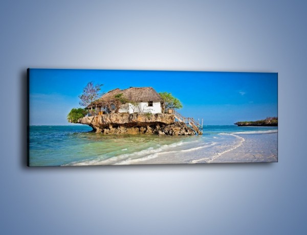 Obraz na płótnie – Dom na skarpie – jednoczęściowy panoramiczny KN1150A