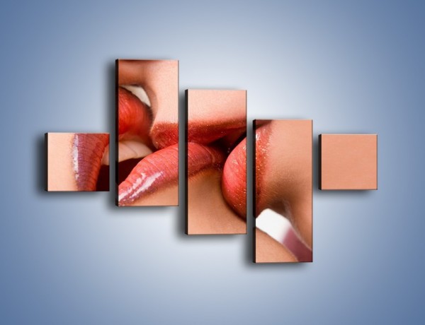 Obraz na płótnie – Krwisty pocałunek – pięcioczęściowy L111W3