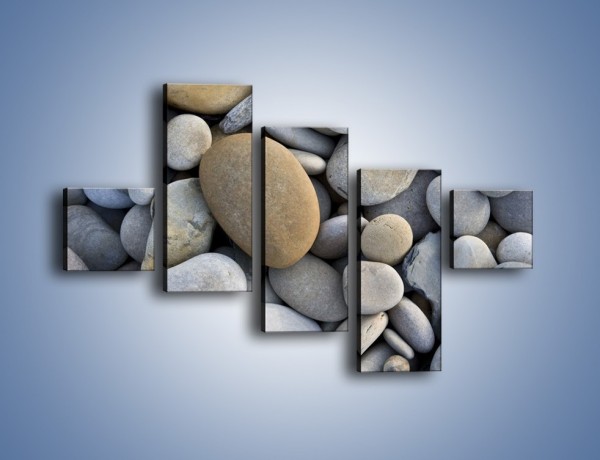 Obraz na płótnie – Kamienie duże i małe – pięcioczęściowy O006W3