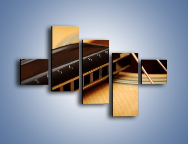 Obraz na płótnie – Instrumenty z drewna – pięcioczęściowy O108W3
