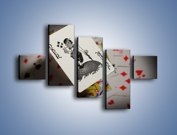 Obraz na płótnie – Najsilniejsza karta w talii – pięcioczęściowy O157W3