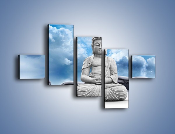 Obraz na płótnie – Z buddą w stronę nieba – pięcioczęściowy O244W3