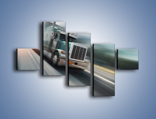 Obraz na płótnie – Pędząca ciężarówka na autostradzie – pięcioczęściowy TM035W3