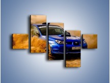 Obraz na płótnie – Subaru WRX STI na pustyni – pięcioczęściowy TM104W3