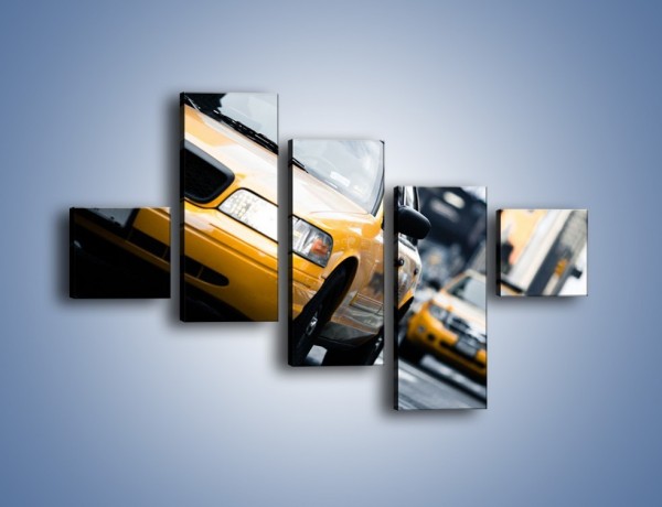Obraz na płótnie – Taksówki w Nowym Jorku – pięcioczęściowy TM151W3