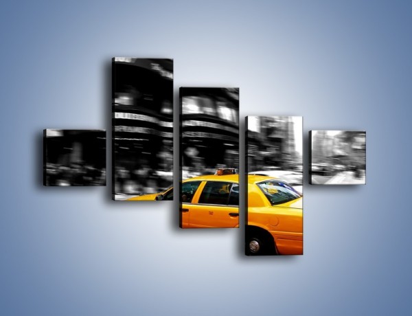 Obraz na płótnie – Taxi w Nowym Jorku – pięcioczęściowy TM230W3