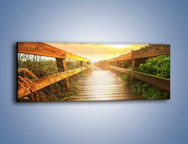 Obraz na płótnie – Przejechać przez mostek – jednoczęściowy panoramiczny KN1176A