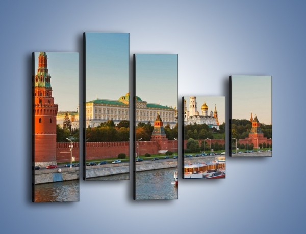 Obraz na płótnie – Kreml w środku lata – pięcioczęściowy AM164W4