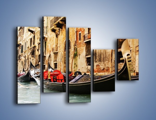 Obraz na płótnie – Wenecka gondola – pięcioczęściowy AM286W4