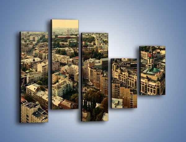 Obraz na płótnie – Panorama Kijowa – pięcioczęściowy AM326W4