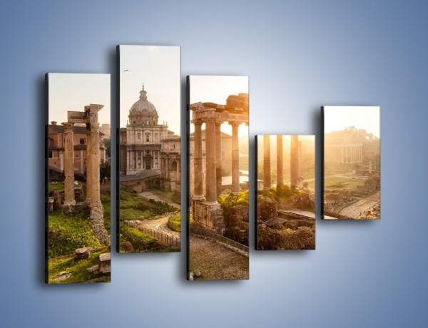 Obraz na płótnie – Starożytna architektura Rzymu – pięcioczęściowy AM638W4