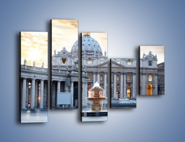 Obraz na płótnie – Bazylika św. Piotra w Watykanie – pięcioczęściowy AM722W4