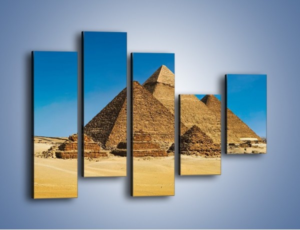 Obraz na płótnie – Piramidy w Egipcie – pięcioczęściowy AM723W4