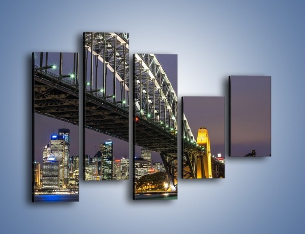 Obraz na płótnie – Sydney Harbour Bridge – pięcioczęściowy AM803W4