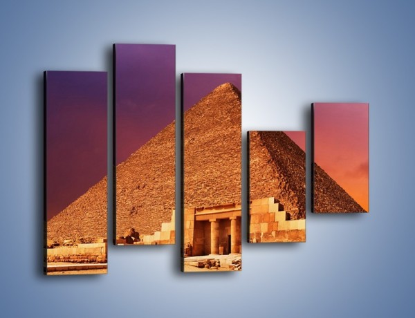 Obraz na płótnie – Piramida w Egipcie – pięcioczęściowy AM812W4