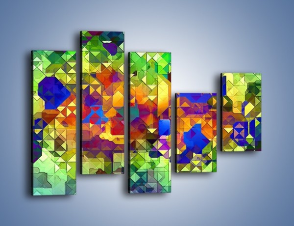 Obraz na płótnie – Mozaika w kolorze – pięcioczęściowy GR373W4