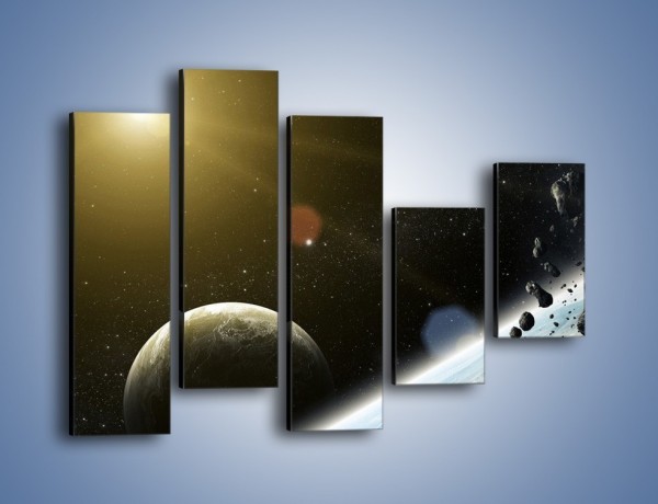 Obraz na płótnie – Dotrzeć między planety – pięcioczęściowy GR534W4