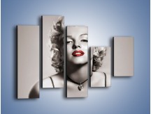 Obraz na płótnie – Seksapil marilyn monroe – pięcioczęściowy L342W4