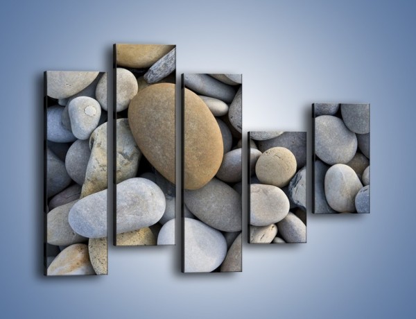 Obraz na płótnie – Kamienie duże i małe – pięcioczęściowy O006W4