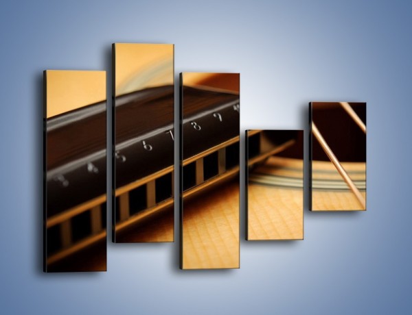 Obraz na płótnie – Instrumenty z drewna – pięcioczęściowy O108W4