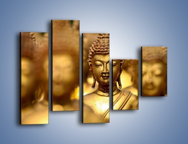 Obraz na płótnie – Złote buddy w słońcu – pięcioczęściowy O111W4