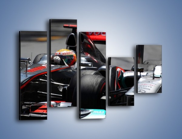 Obraz na płótnie – McLaren Mercedes Monaco GP – pięcioczęściowy TM076W4