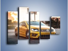 Obraz na płótnie – Volkswagen Passat CC Tuning Gold – pięcioczęściowy TM082W4