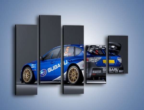 Obraz na płótnie – Subaru World Rally Team – pięcioczęściowy TM086W4