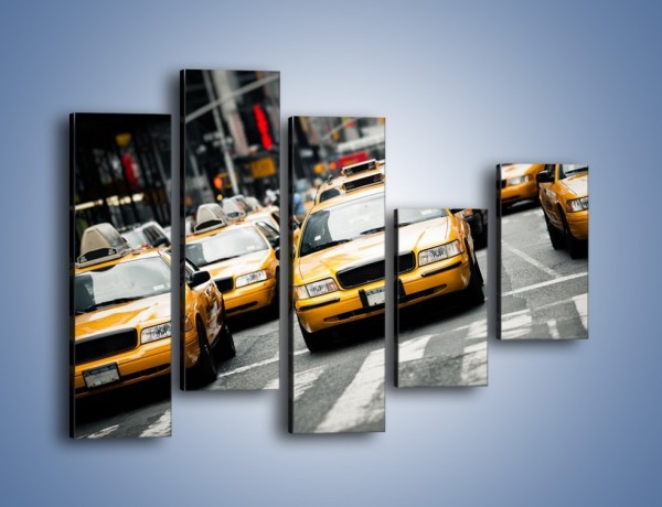 Obraz na płótnie – Nowojorskie taksówki – pięcioczęściowy TM149W4