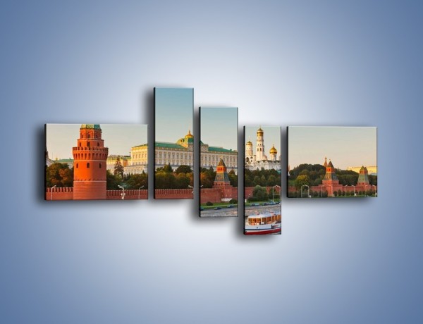 Obraz na płótnie – Kreml w środku lata – pięcioczęściowy AM164W5