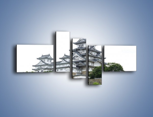 Obraz na płótnie – Azjatycka architektura – pięcioczęściowy AM181W5
