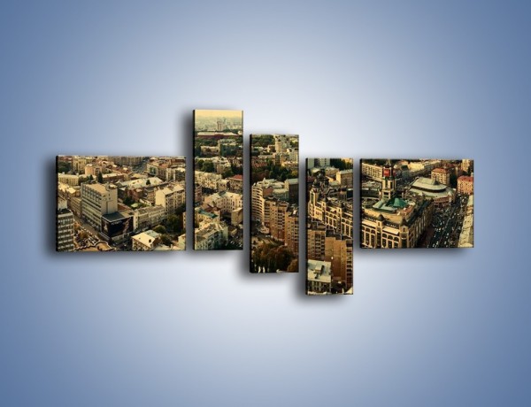 Obraz na płótnie – Panorama Kijowa – pięcioczęściowy AM326W5