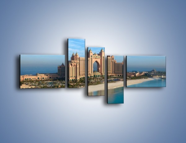 Obraz na płótnie – Atlantis Hotel w Dubaju – pięcioczęściowy AM341W5