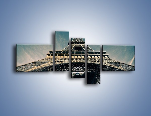 Obraz na płótnie – Wieża Eiffla – pięcioczęściowy AM401W5
