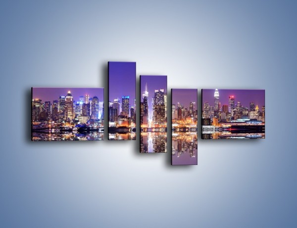 Obraz na płótnie – Panorama Midtown Manhattan – pięcioczęściowy AM492W5