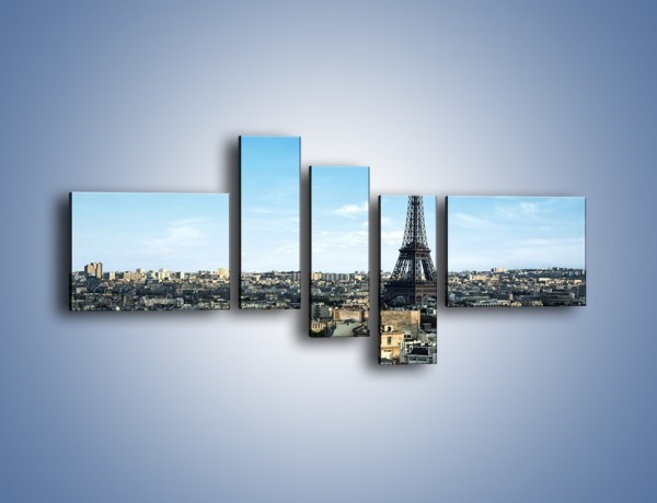 Obraz na płótnie – Wieża Eiffla w Paryżu – pięcioczęściowy AM561W5