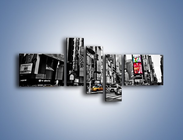 Obraz na płótnie – Times Square w godzinach szczytu – pięcioczęściowy AM598W5